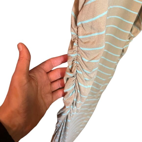 Victoria’s Secret light brown and blue maxi dress. Size xs shirt - Picture 8 of 10